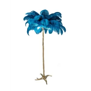 Blue Feather Lamp