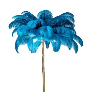 Blue Feather Lamp